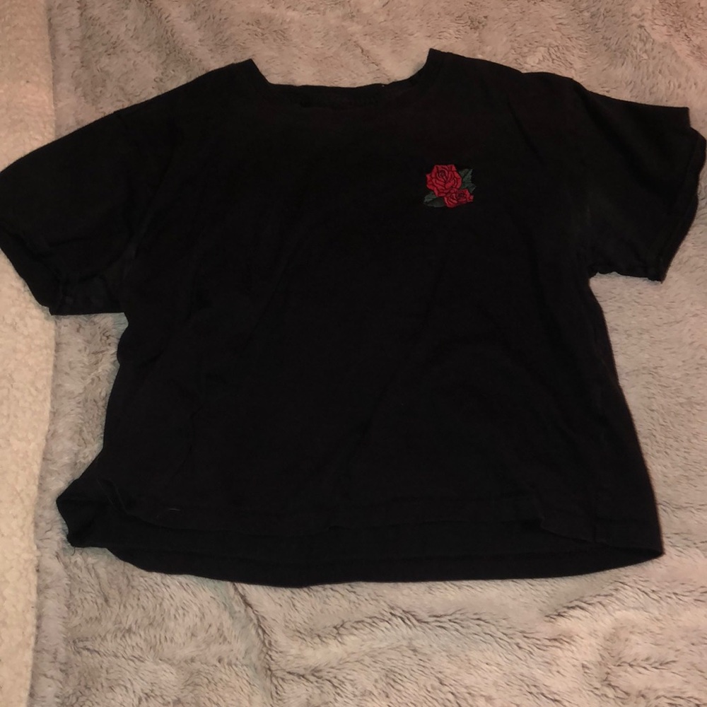 hollister cropped t shirt